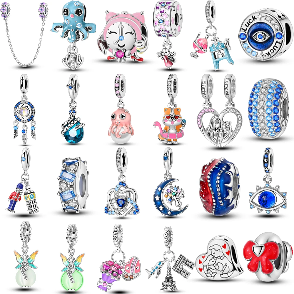 

Новые подвески посеребренные Ловец снов Arc de Triomphe подходят оригинальные бусины кулон висячий браслет DIY для женщин изготовление