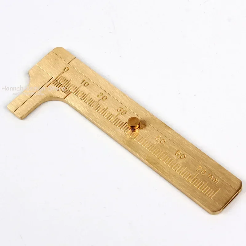 Imagem -03 - Mini Bronze Métrica Vernier Caliper Imperial mm Pequeno Portátil Régua Medida Ferramenta Slide Comprimento Gauge Cobre Calibre Artesanato Diy