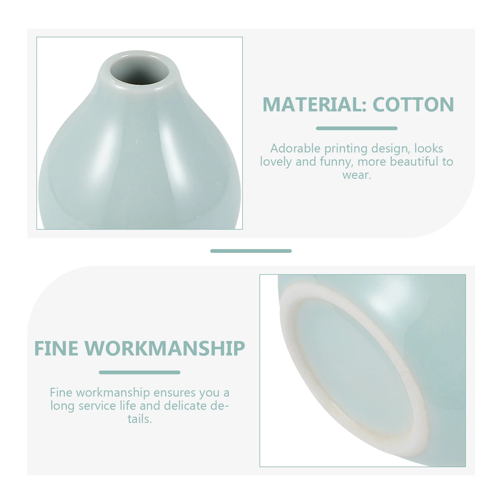 

1Pcs Premium Ceramic Vase with Unique Gourd Design Smooth Finish for Indoor Decoration Small Floral Display Container