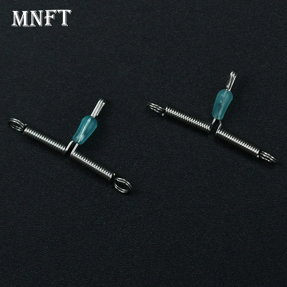 20 Stücke Twisted Cross-Line Edelstahl Angelschnur Raum Bifurkation Angeln Balance Rigs Haken Draht Arm T Form Wirbel
