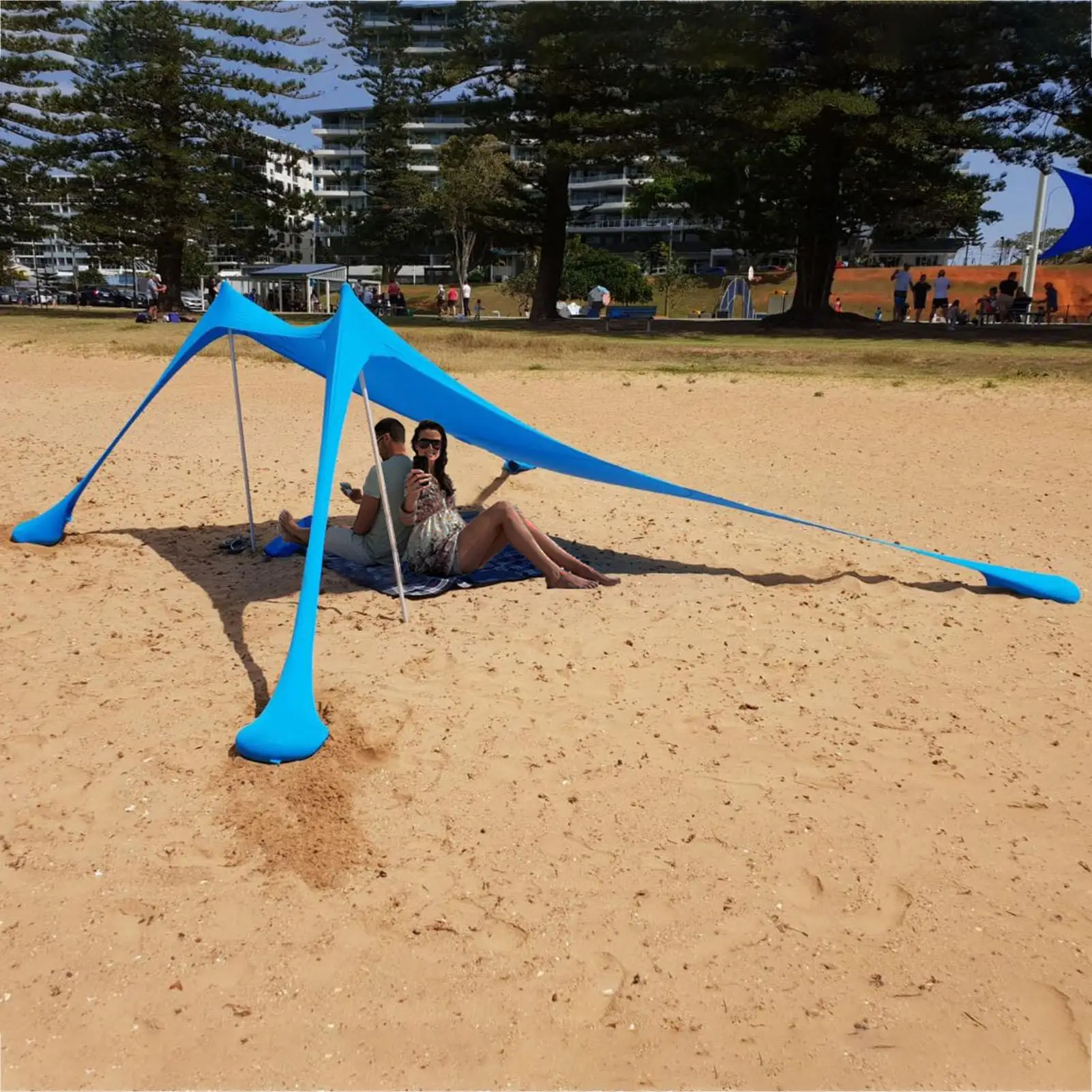 

Shades Beach Tent Sun Shade Shelter Tent for Outdoor Reusable UV Resistant Sun Shade Canopies for Patio Beach Patio Shade Canopy