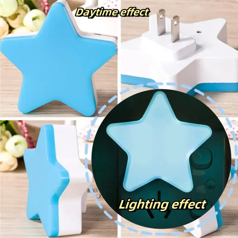 Star Night Lamp Light For Home Decoration Bedroom Bedside Baby Room Living Room Corridor Wedding LED Night Lights EU/US Plug