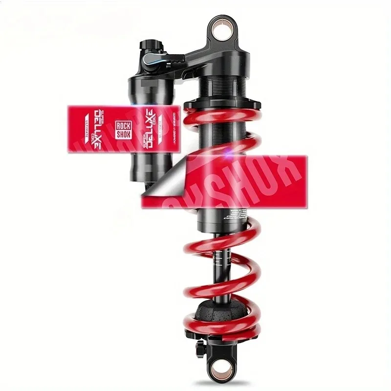 مجموعة من ملصقات ملف rockshox SUPER DELUXE لعام 2021 مع قطعتين من العجلات الأمامية والخلفية، ملصق الصدمات الخلفي للدراجة الجبلية AM DH
