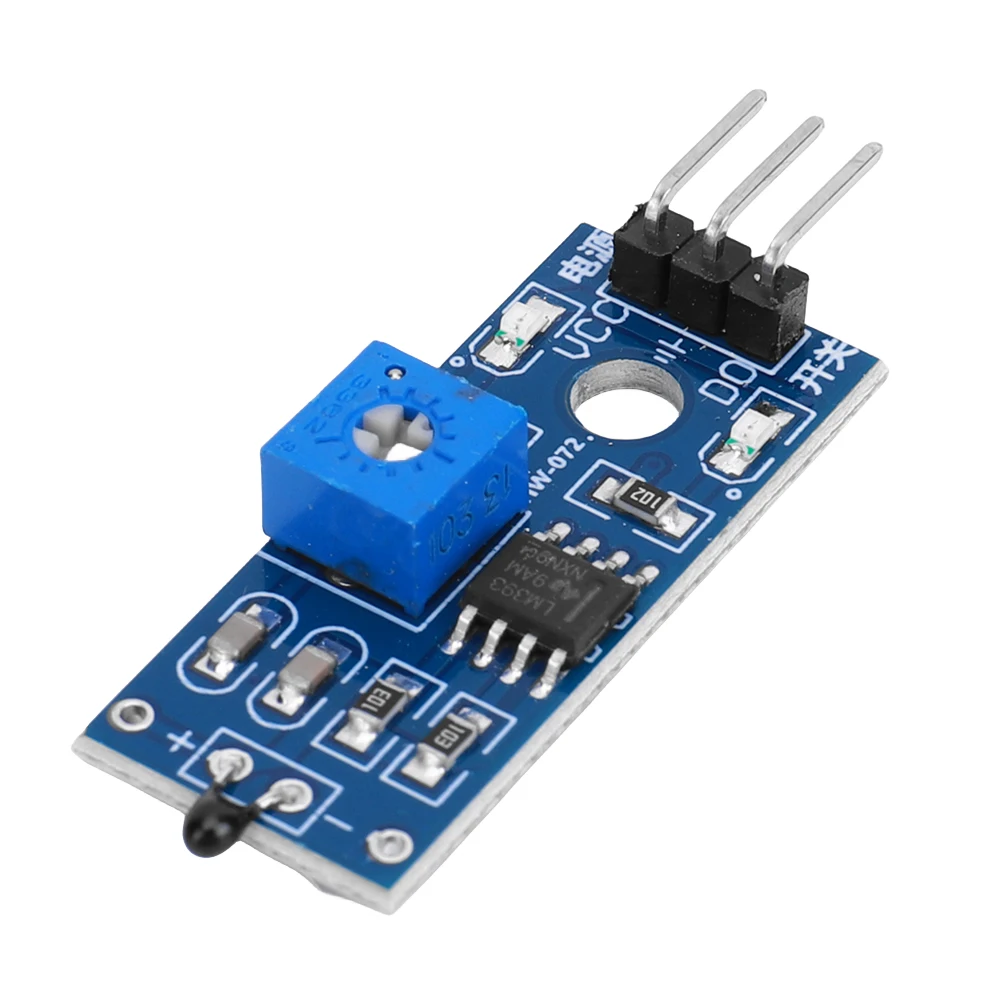 Thermistor Temperature Sensor Module High Sensitivity Thermal Sensor Module DO The Digital Output for Arduino DIY Kit MCU Robot