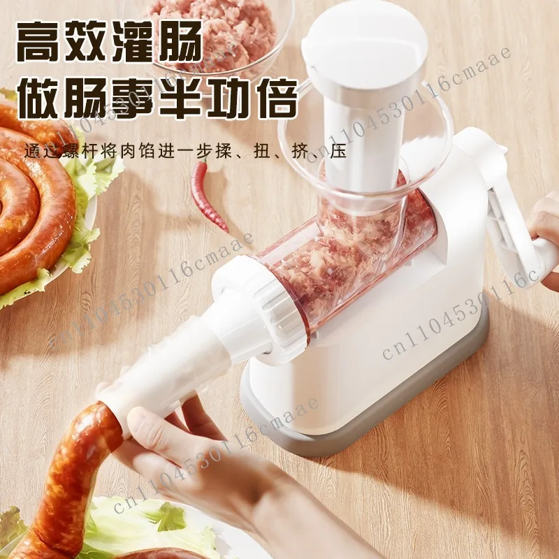 

New hand-cranked kitchen household jar making sausage artifact hand-rotating starch enema