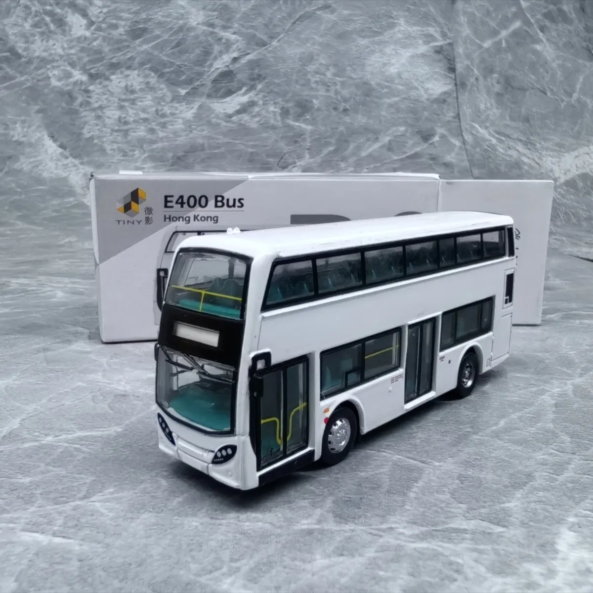Tiny Micro P3 E400 Hong Kong Bus Public Bus Double-decker Bus Toy Model
