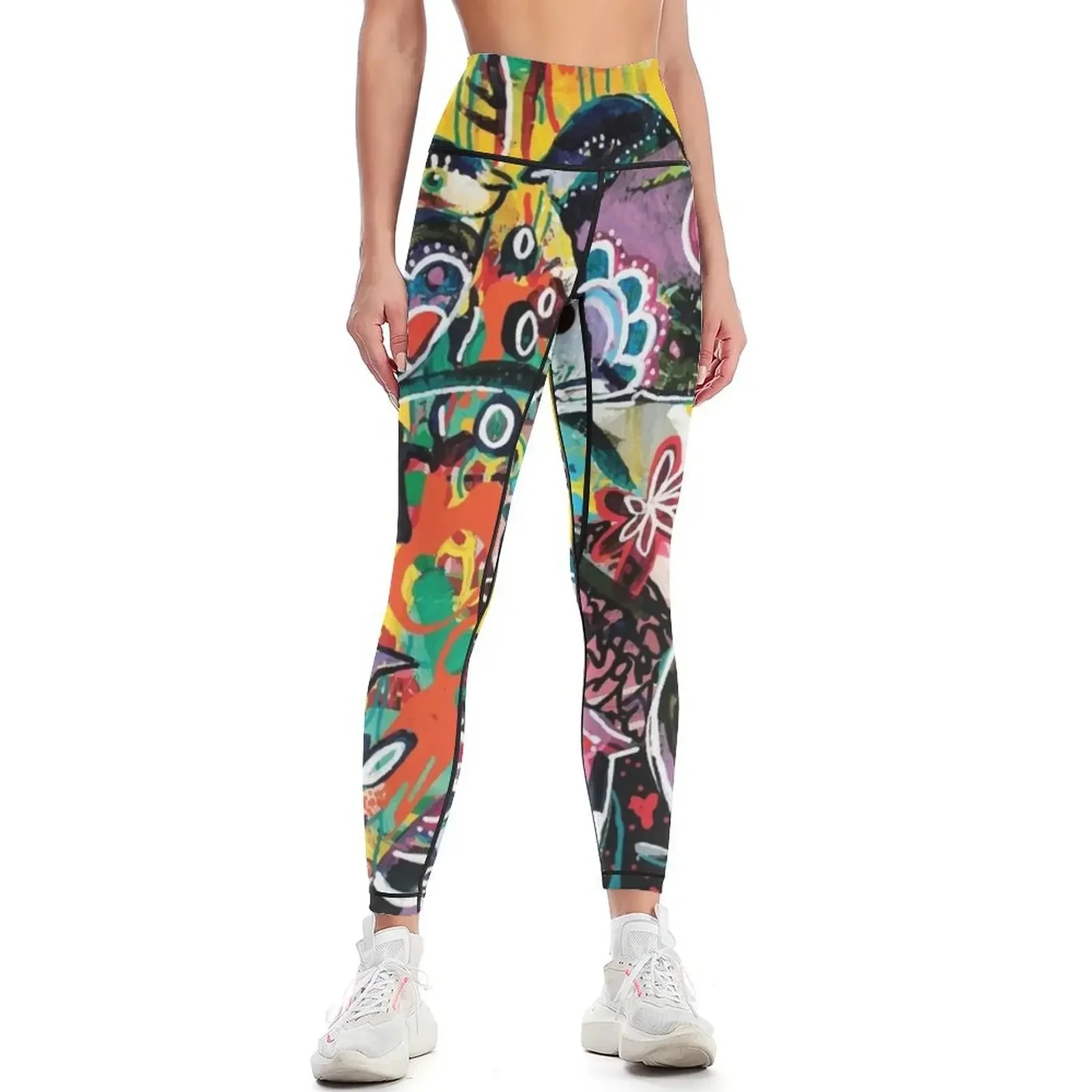 

birds in yellow Leggings Women's trousers sports for push up Women's sports pants legging pants raises butt Womens Leggings