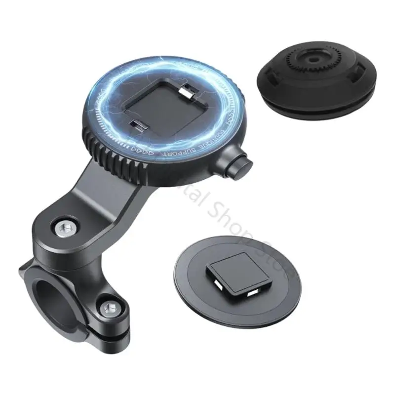 96BA Universal Scooter Phone Holder Handlebar Mounted Cellphone Cradles Shockproof Stand Holder 360 Degree Rotating Bracket