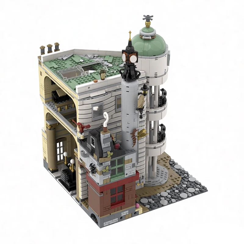 3270 pièces Urban Street Magic Bank MOC Blocs de construction modulaires personnalisables, design créatif éducatif, jouet DIY populaire, cadeau de festival
