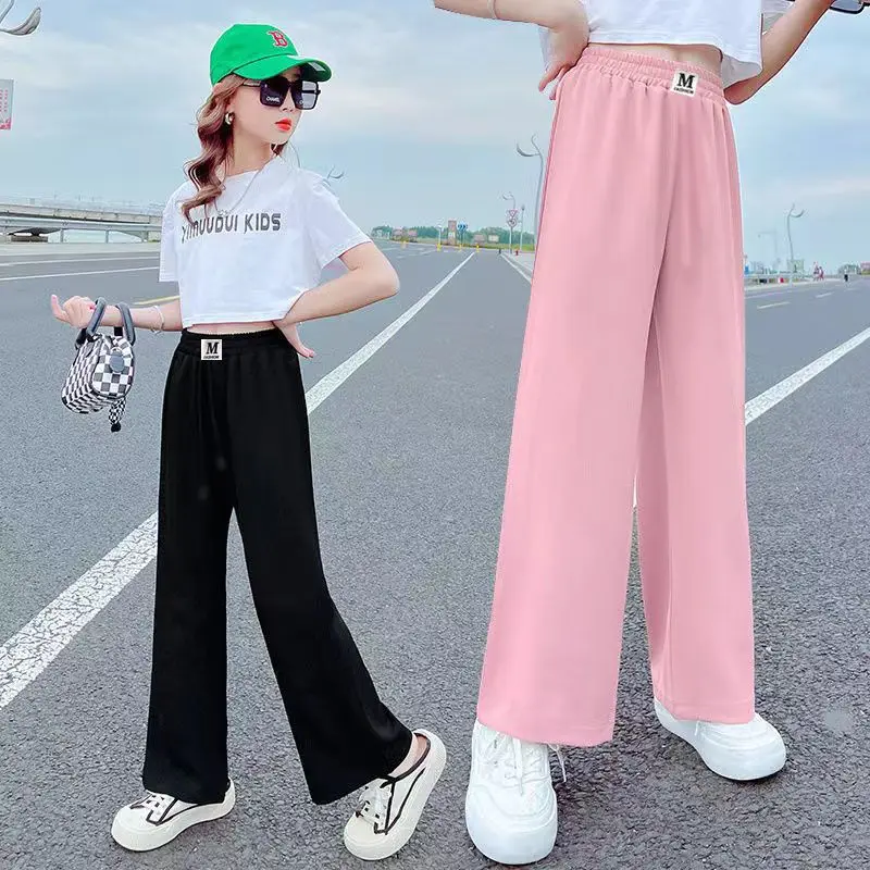 2023 Summer Girls Casual Thin Soft Pant Trousers