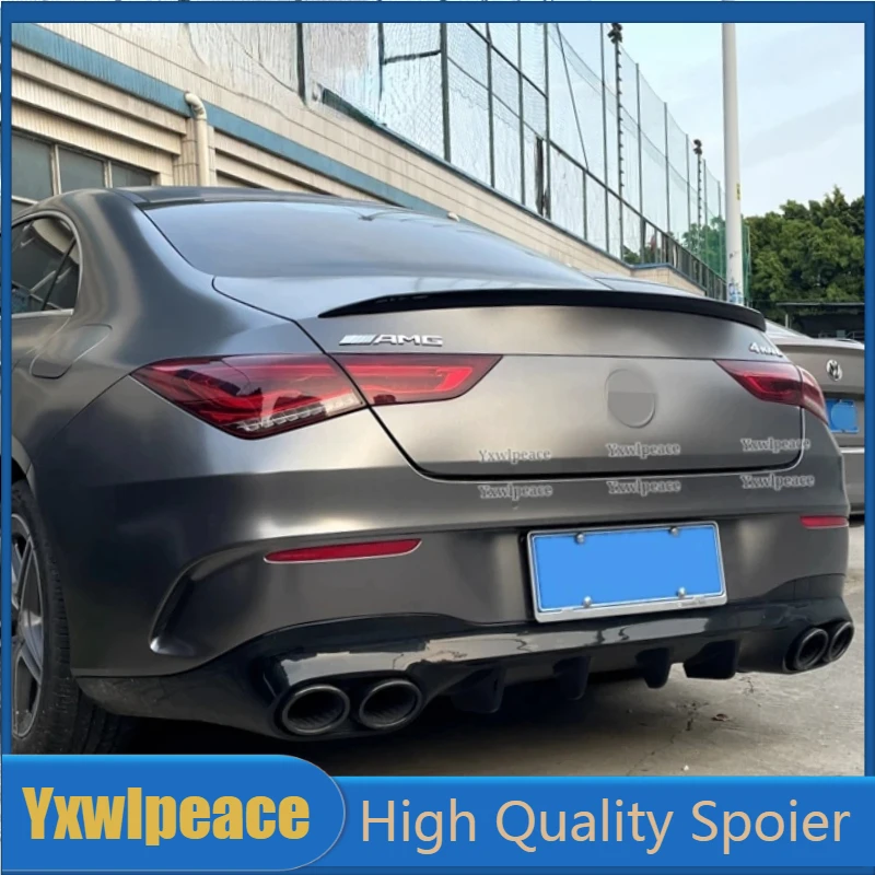 

For Mercedes-Benz CLA-class C118 2020 2021 2022 Spoiler CLA180 200 220 250 260 Rear Trunk Lip Spoiler Wing Body Kit Accessories