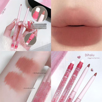Brush + Lipstick + Sharpener Dudu Lip Liner Pen Matte Blending Plumping Lip Waterproof Long-Lasting Base Lip Liner Pen