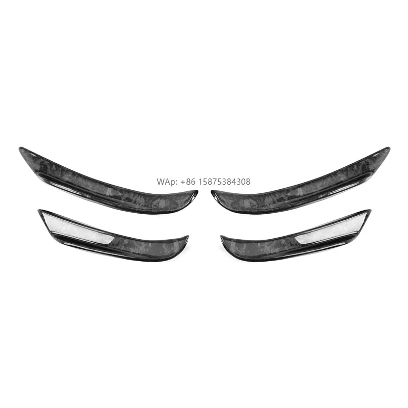 

High Quality G20 TK Style Side Splitters Forged Carbon Fiber Front Bumper Canards for G20 G28 2019+ Sline Side Fender Vent