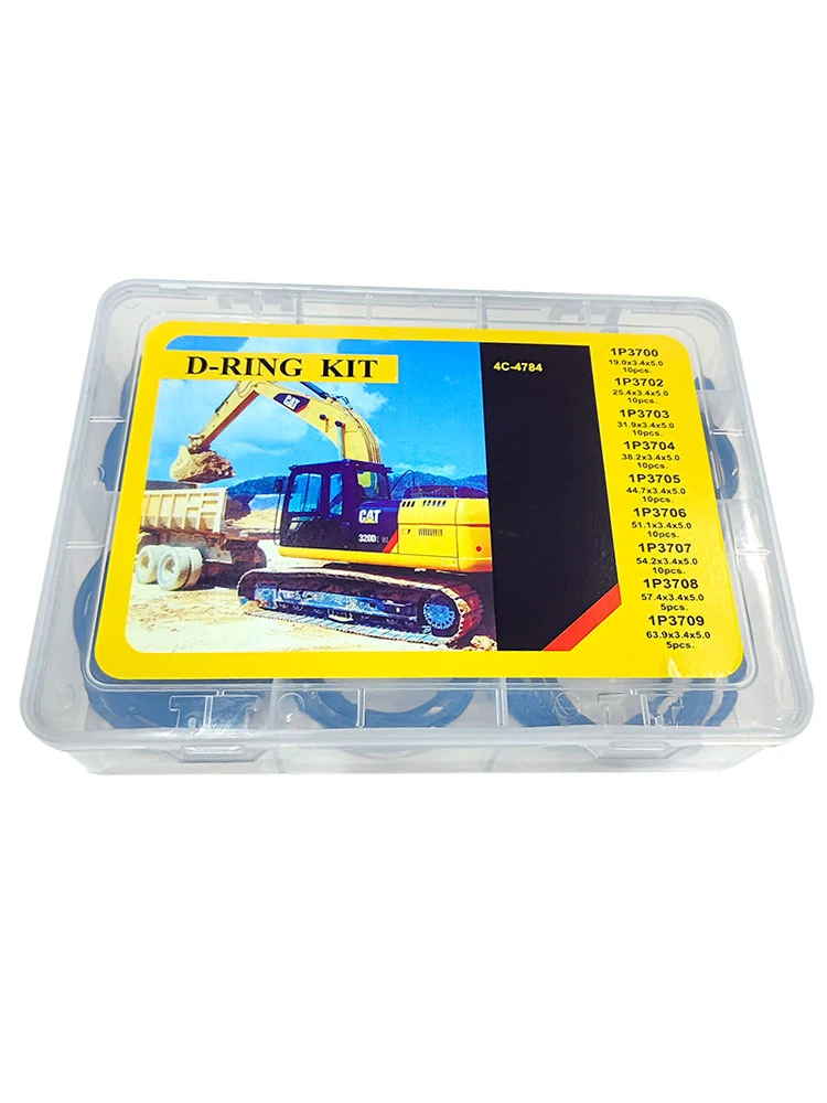 

For Caterpillar cat Cat320 323 324b Cd square rubber ring O-ring O-ring repair box sealing ring excavator accessories