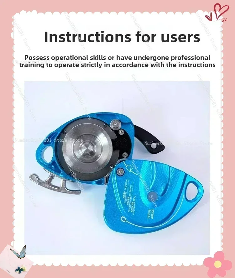 

For AC Installation Safety Protection Equipment Anti Drop Device DS300 Electric Hoist Aerial Work Fall Arrester Rope Descender