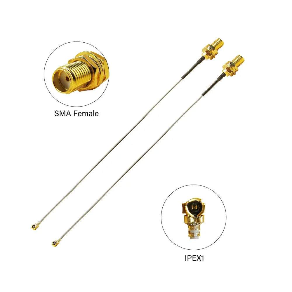 for IPEX U.FL to SMA Female Cable 6 Inches RG178 WiFi Pigtail Coaxial Cable Connecting SMA Antenna to 4G 5G Router, Modem, WiFi - view 2