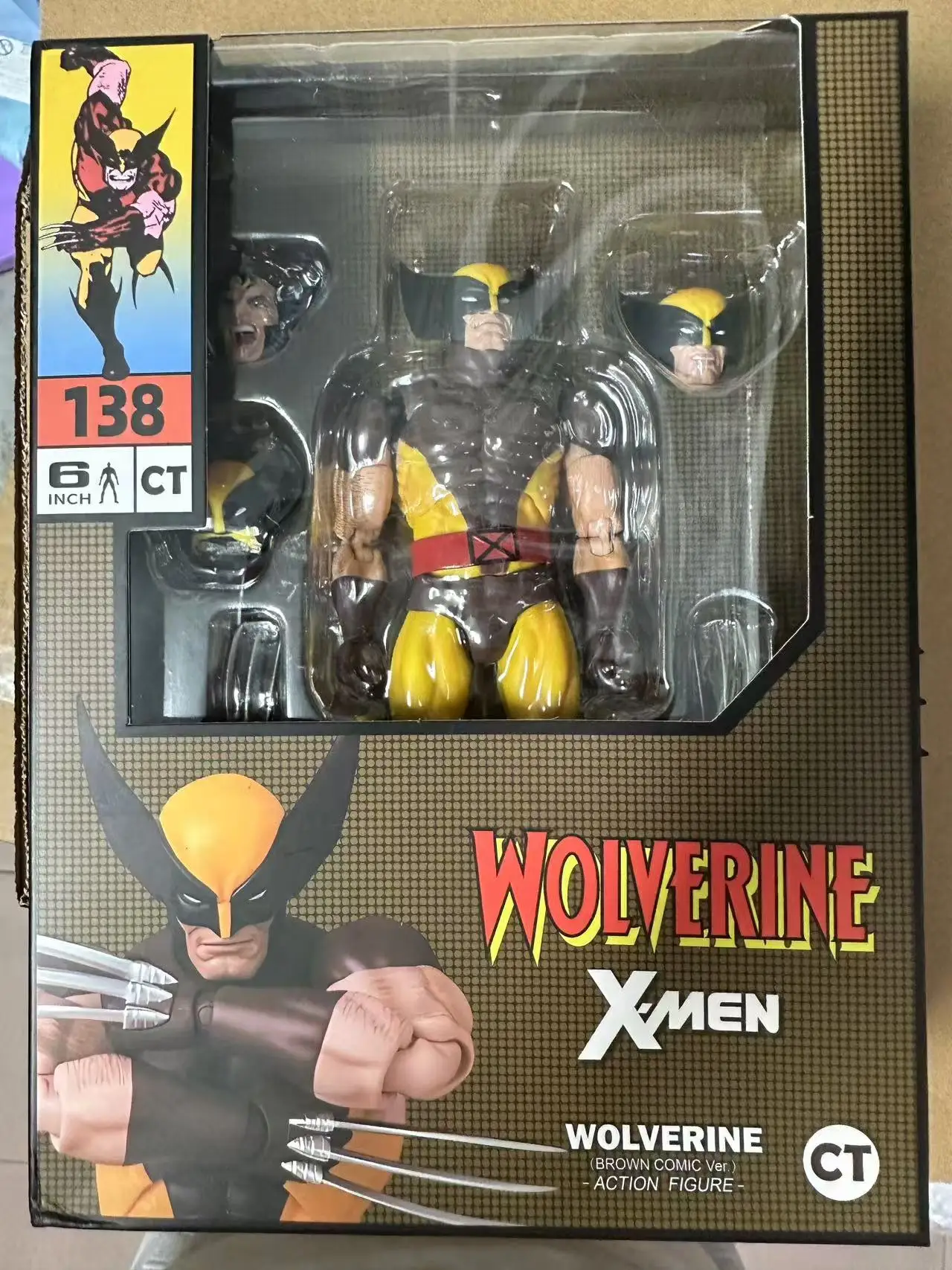 Wolverine X-Men Mafex 138 CT 1:6th Scale Posed Logan Action Figure Classic Comics Model Toys Collection Decoration