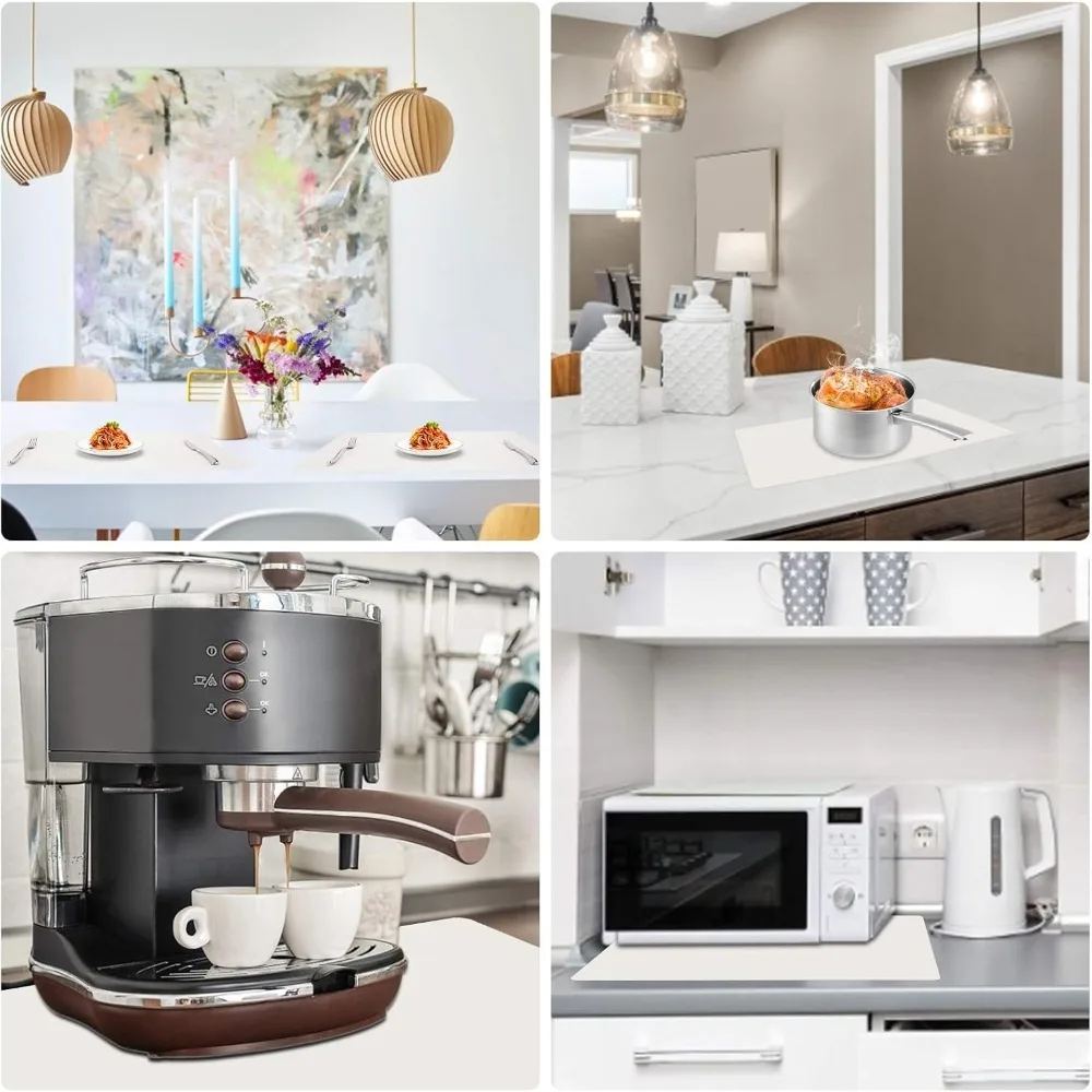 40cm Silicone Placemat Food Grade Waterproof Table Protector Non Slip Heat Resistant Table Protector Washable Mat Multi Purpose