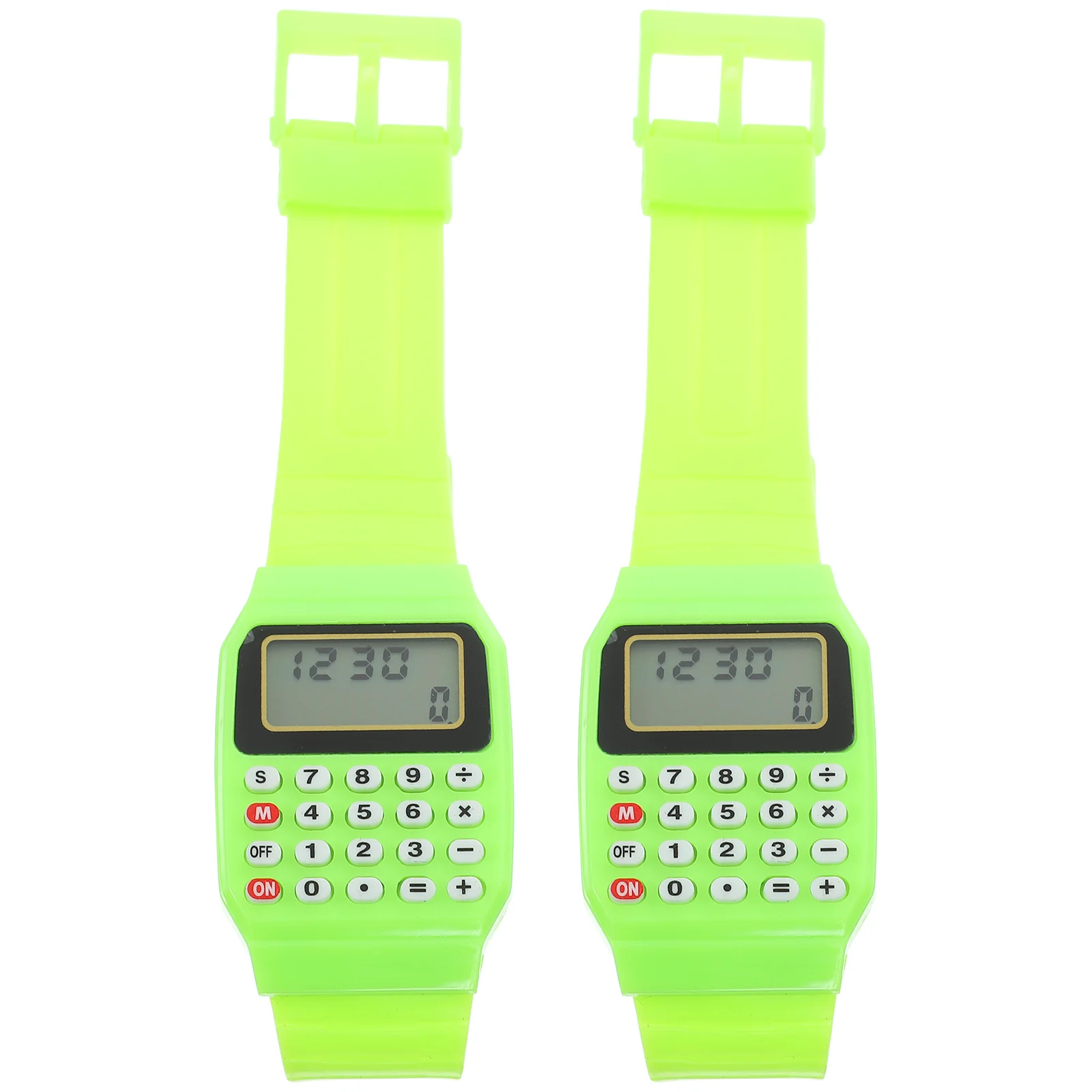 2 Pcs Calculator Wrist Watch Calculation Digital Boys for Kids Toddler Watches Men