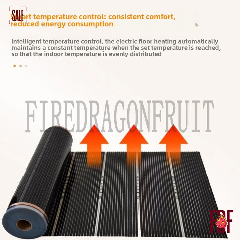Graphene Heating Film ElectricUnderfloor HeatingSystem Floor Warm Carbon Fiber HeatingMat SaunaRoom and Heated FloorInstallation