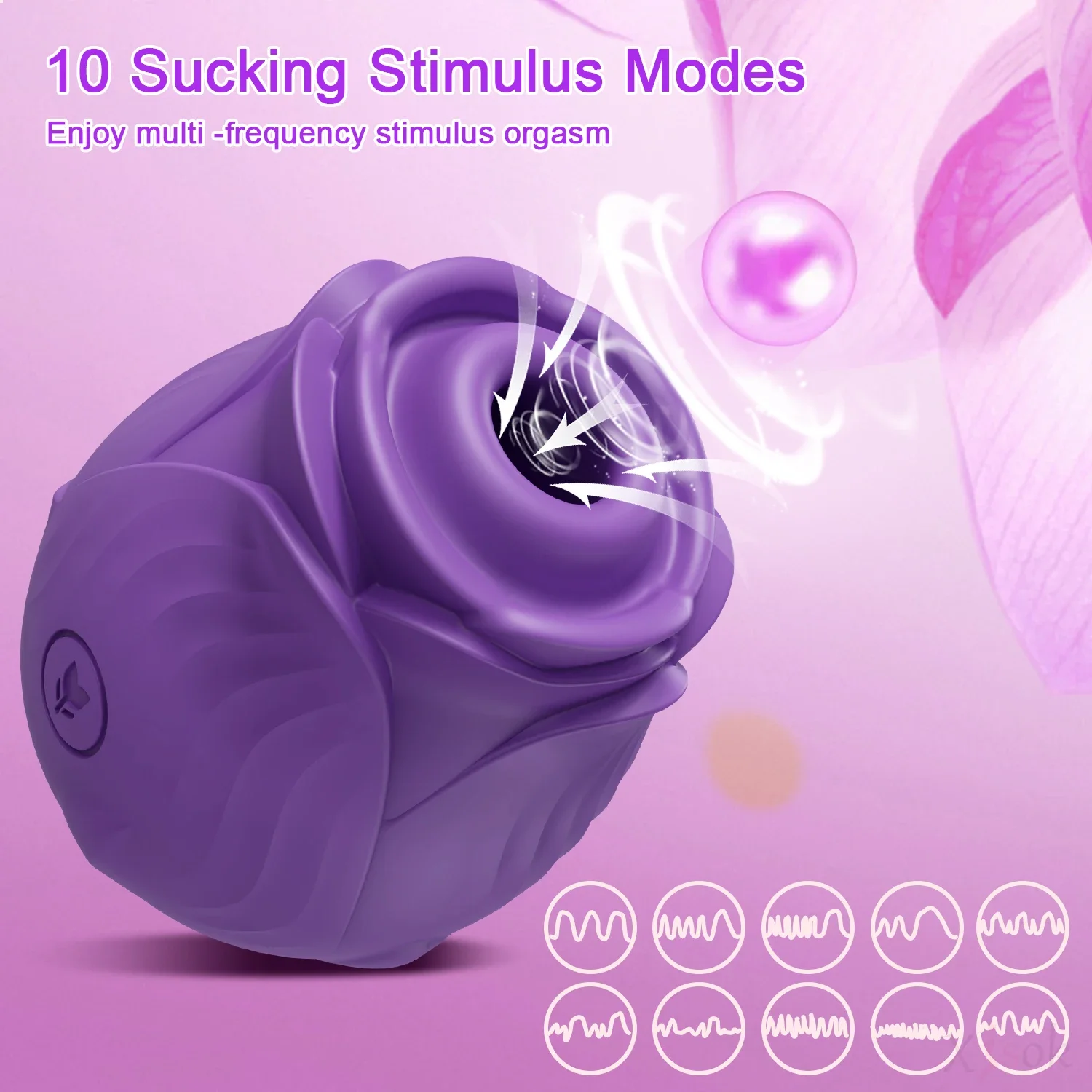 Succhiare Rose-Toys vibratore per le donne leccare la lingua capezzolo orale stimolatore sottovuoto clitoride giocattoli del sesso femminile merci per adulti