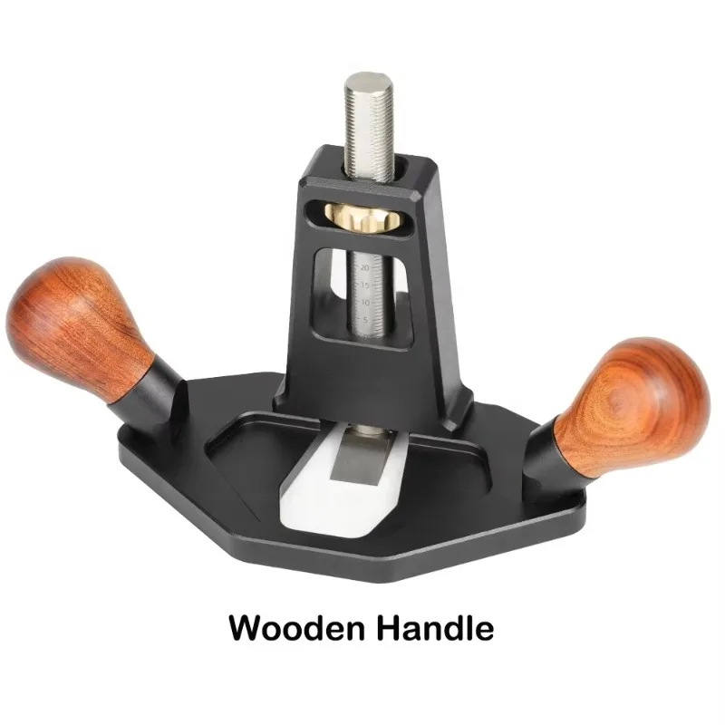 ハンドチゼル 切削深さ調整可能 アルミ合金製 ハンドウッドプレーナー ルータープレーン プロの木工用