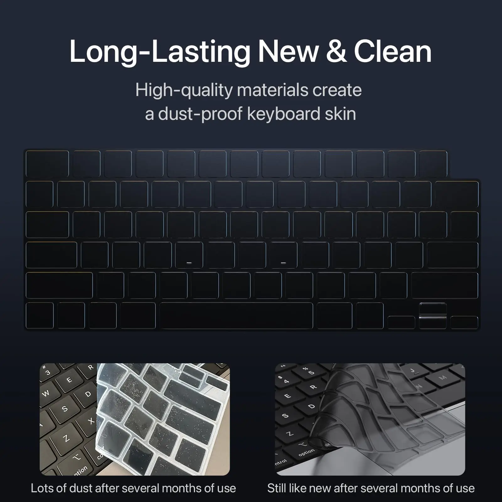 Pellicola Protettiva Per Tastiera MacBook Air 2025 E Pro M4/M3/M2/M1 – TPU Trasparente 0.15mm, Compatibile Con Layout UK/EU, Lavabile E Anti-ingiallimento, Per Modelli A3241 A3186 A3112