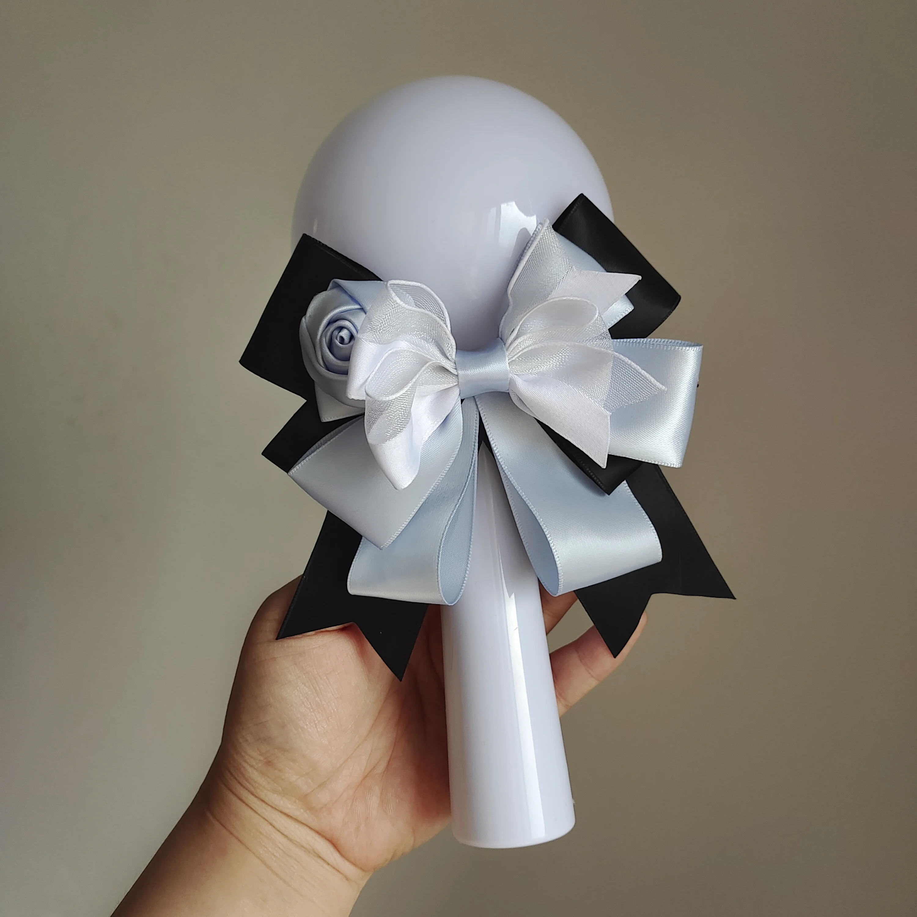 

Original Handmade Rose Lolita Bow Tie Anime Concert Support Stick Women's High-end Collar Flower Bowkont Brooch Accessories Gift