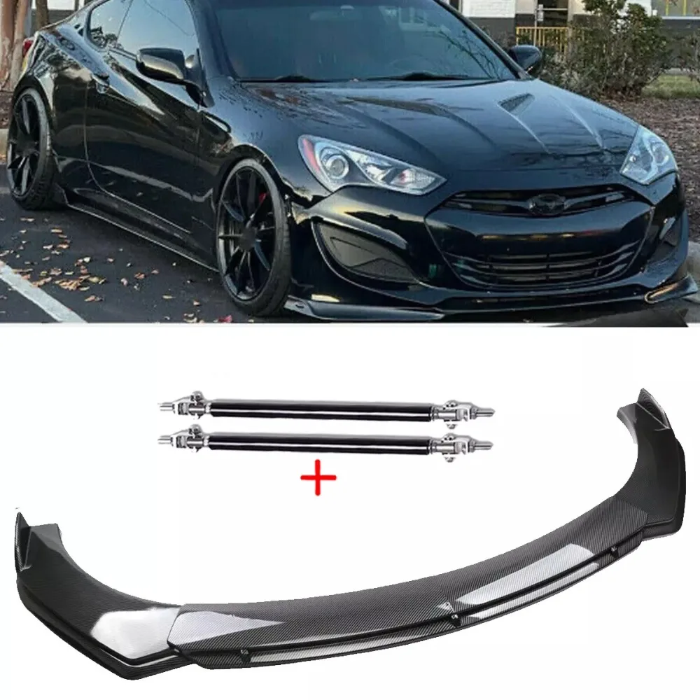 

For Hyundai Genesis Coupe Carbon Fiber Style Front Bumper Lip Spoiler Body Kits