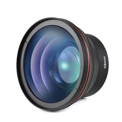58mm Camera Lens Kit with 0.43X Wide Angle Lens + Macro Lens Aluminum Alloy DSLR Camera Lens for Canon EOS 70D/77D/80D/1100D