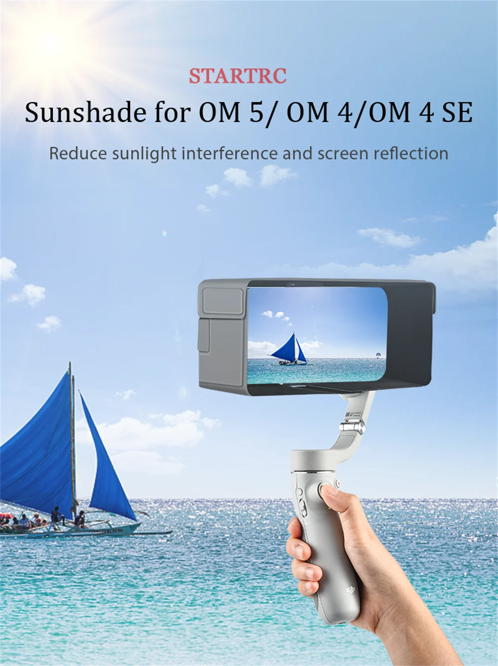 Kẹp Điện Thoại Đầy Ánh Sáng Với Sạc Hộp 2 Chiều Mềm Mịn Ánh Sáng Có Thể Điều Chỉnh Độ Sáng 3-Chụp Ảnh Màu Đèn DJI Om5/4/4 Se