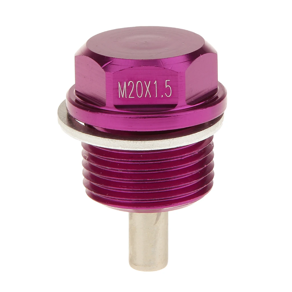 M20X1.5 Cárter de aceite de motor magnético anodizado / Tapón de perno de drenaje de transmisión apto para