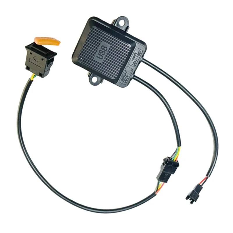 ABSQ-Electric Vehicle USB Charger Four-Wire Charger Head Medium Number For Mobile Phone