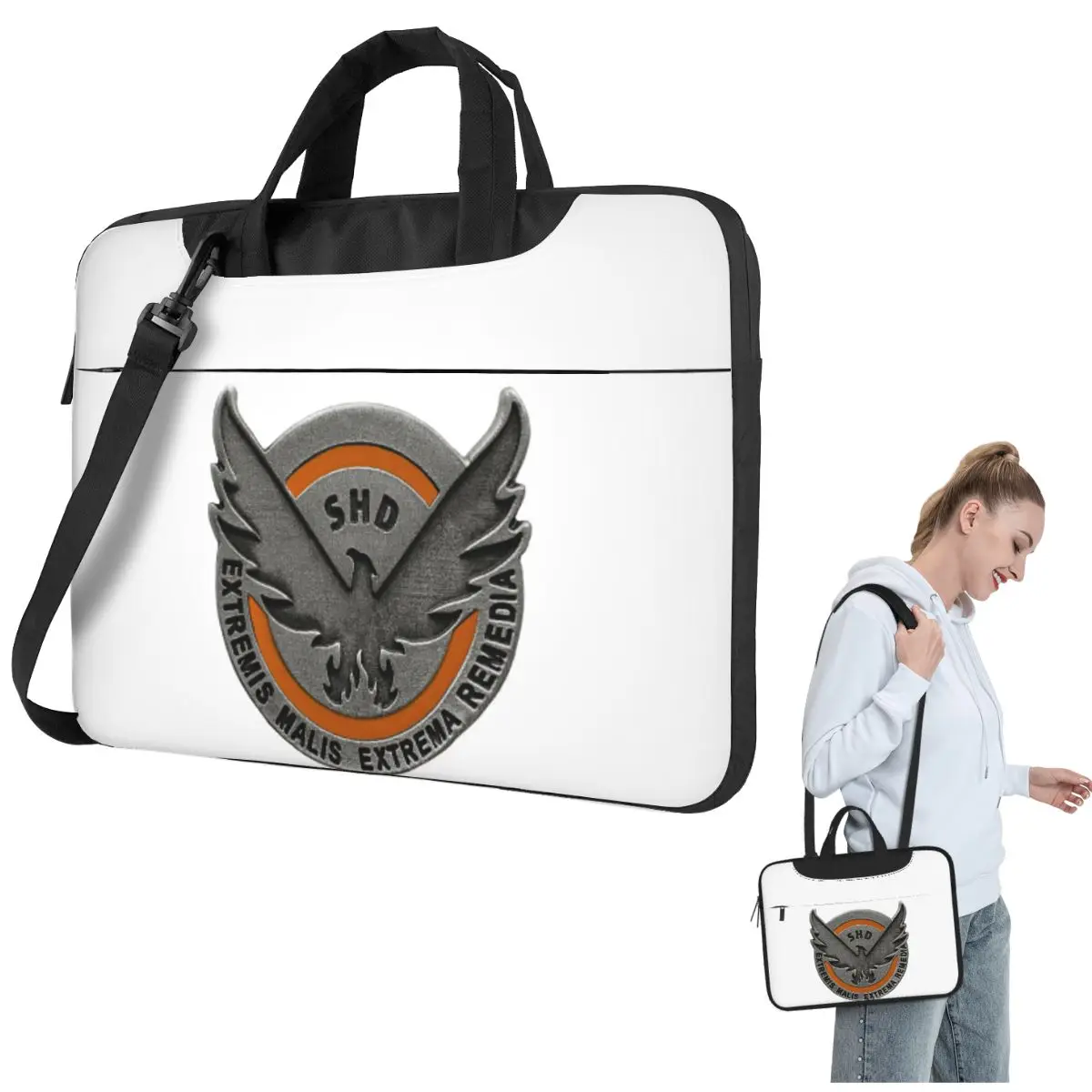 

The Division 2 Shd Strategic Homeland Division Сумка для ноутбука через плечо Сумка для компьютера Устойчивая защитная сумка для ноутбука