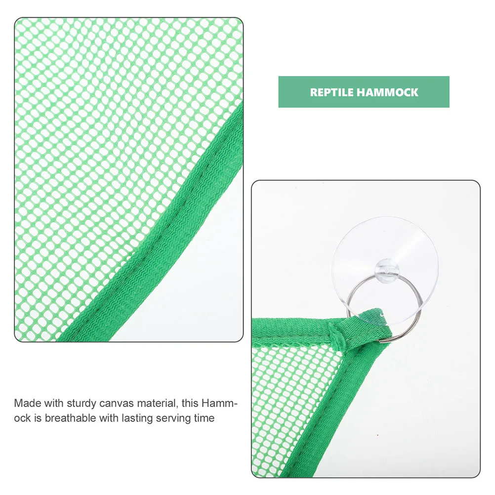 

Reptile Hammock Breathable Canvas Hanging Bed for Snakes Lizards Chameleons Wear Resistant Pets Hammock Summer Reptile