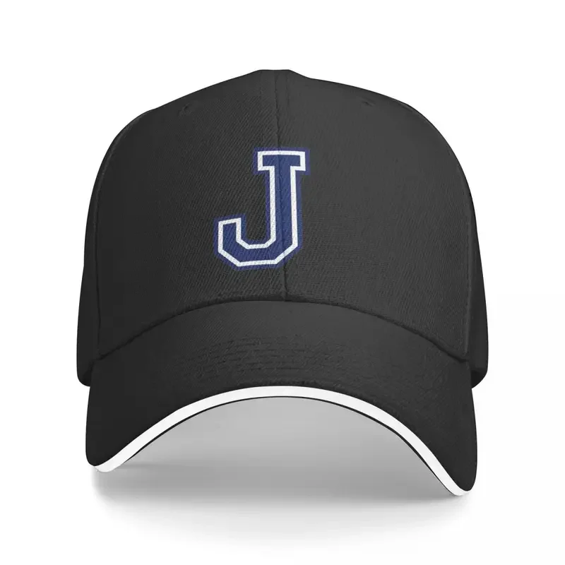 

Y2K Y2K Blue Initial Letter J Printing Baseball Cap For Men Adult High-End Snapback Caps Mens Hip Hop Street Tide Hat