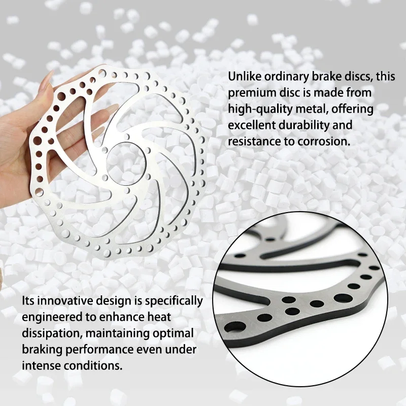 LESQUE Pit Dirt Bike 180mm Thicken Hydraulic Disc Brake Rotor Pads For Bicycle Electric Scooter Mountain Bikes Off Road Vehicle