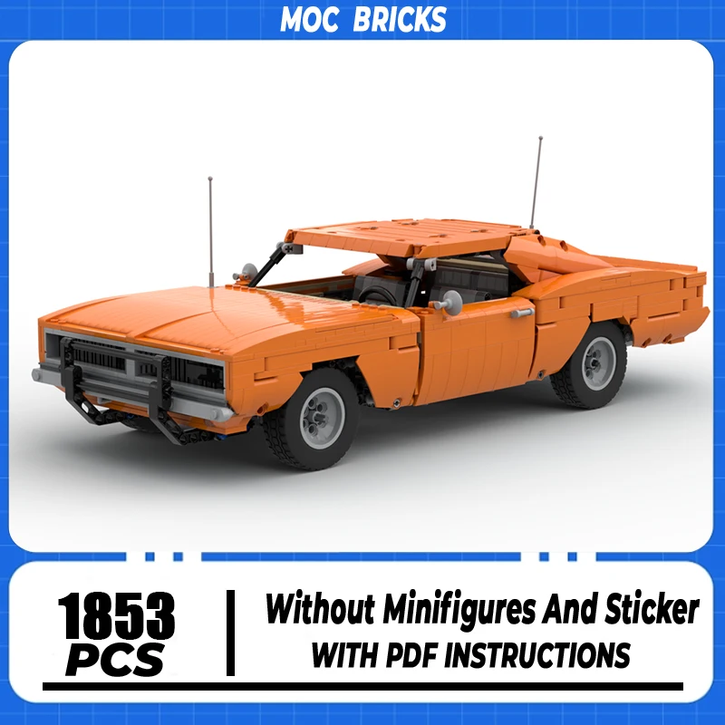 

Champion Speed Cars Moc Building Block Le Static Version Model Technology Brick DIY Assembly Modular Construction Toy Holiday