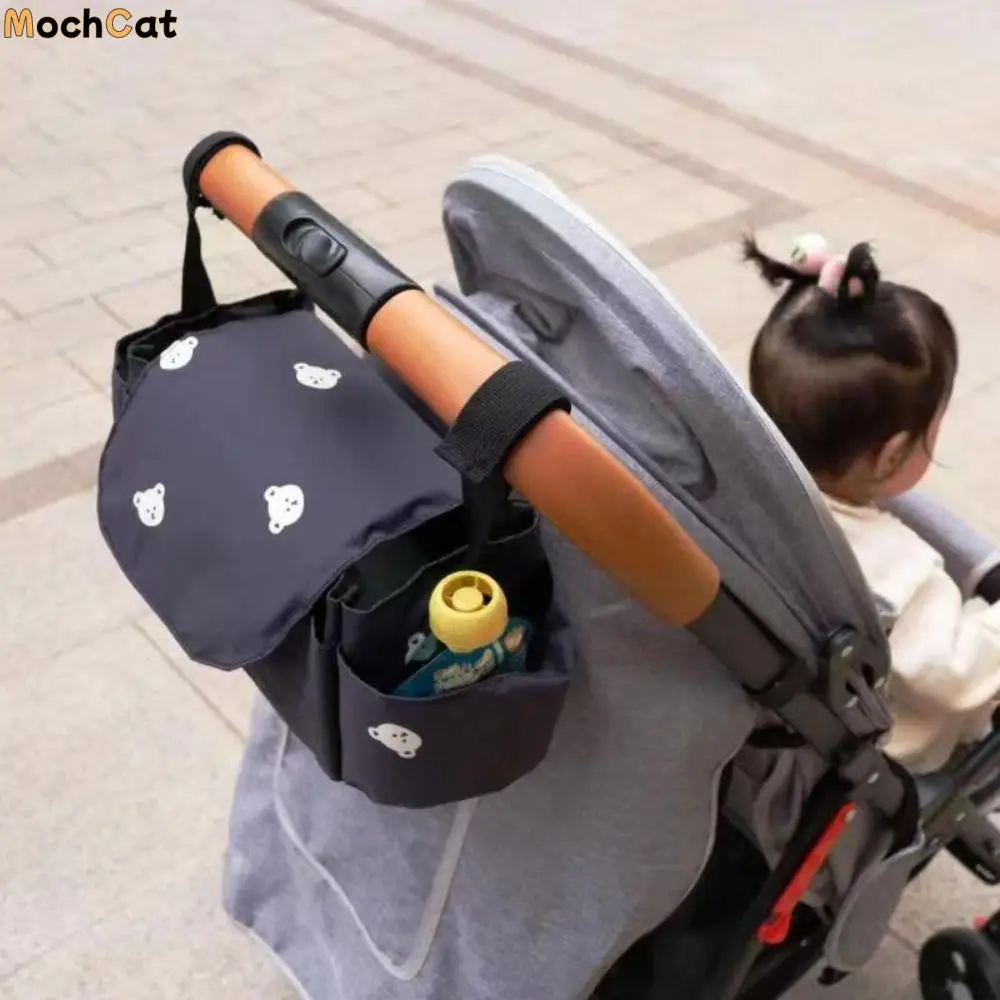 

Embroidery Baby Stroller Bag Rabbit Korean Style Bear Stroller Organizer Stroller Accessories Pram Buggy Hanging Carriage Bag