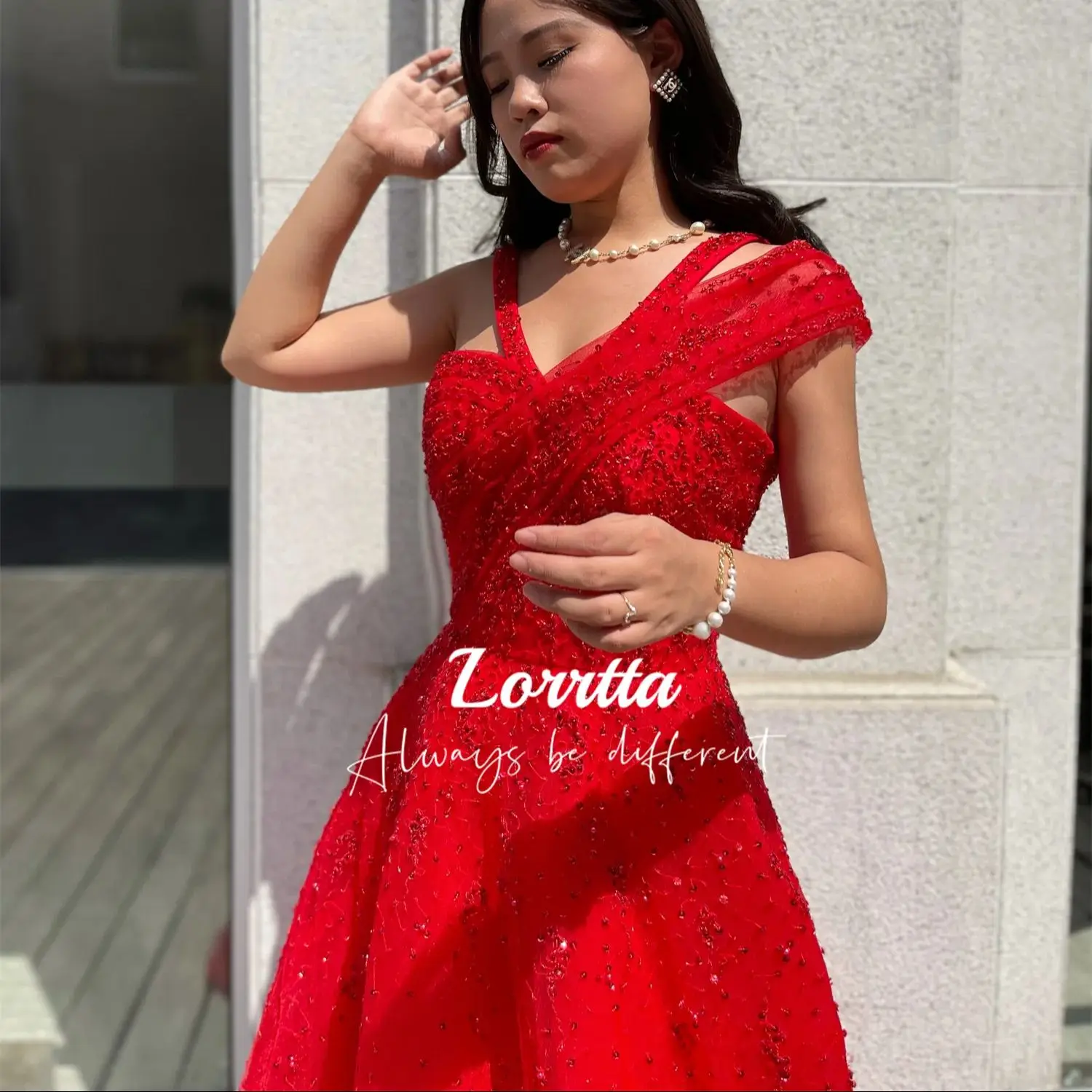 Lorrtta Sling vestido de tul brillante para mujer, vestido de fiesta de graduación, vestido de noche de lujo, vestidos formales de boda, vestido de