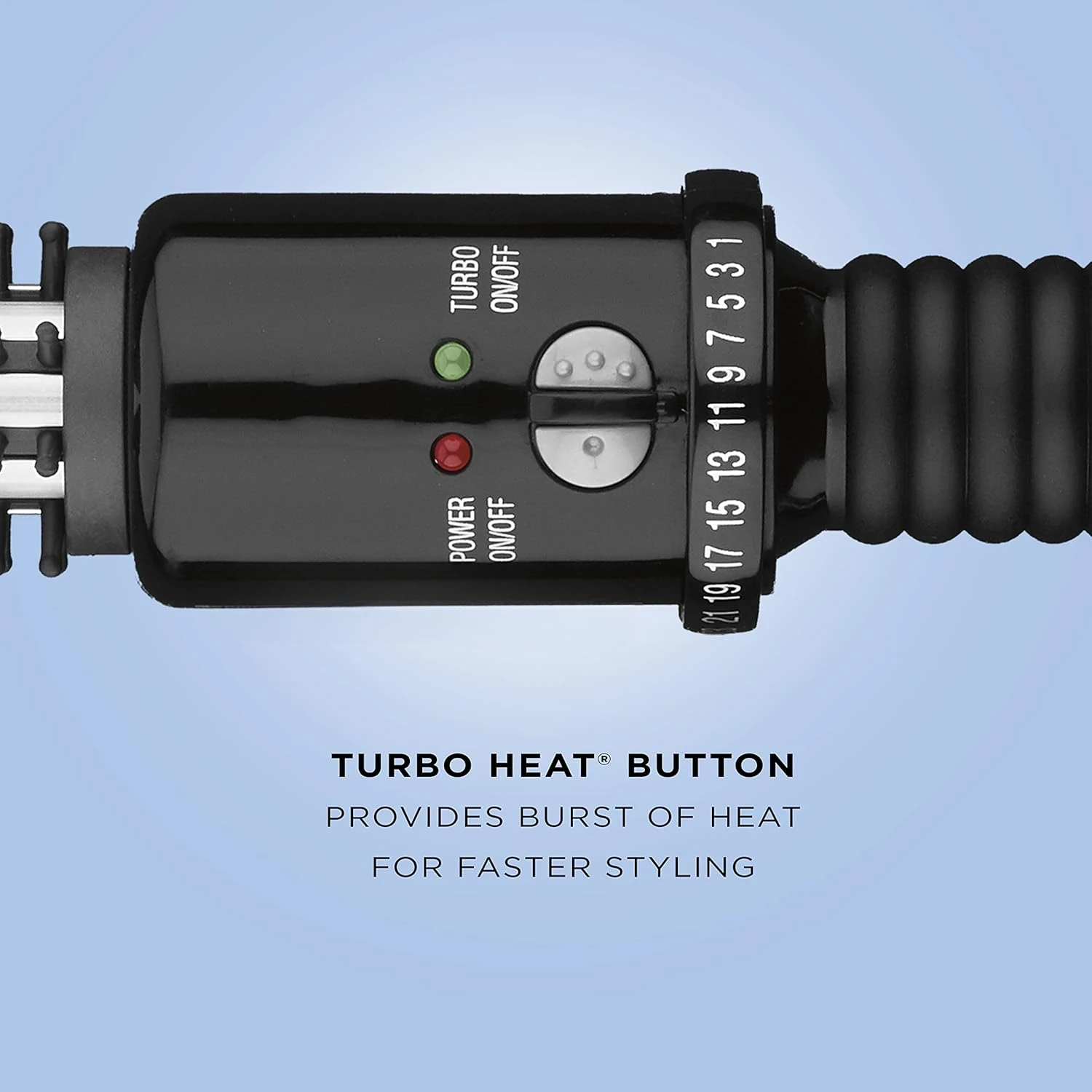 Instant Heat Curling Iron Brush, 3/4-Inch Barrel - For Use On Short Hair