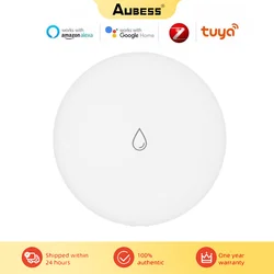 Tuya ZigBee 3.0 Mini Sensor De Vazamento De Água, Alarmes De Estouro De Nível, Smart Home Security Protection System, sensor De Imersão De água