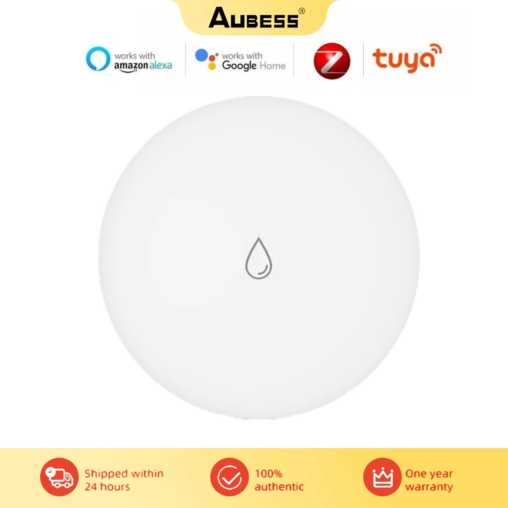 tuya zigbee 30 mini sensor de vazamento de agua alarmes de estouro de nivel smart home security protection system sensor de imersao de agua 01