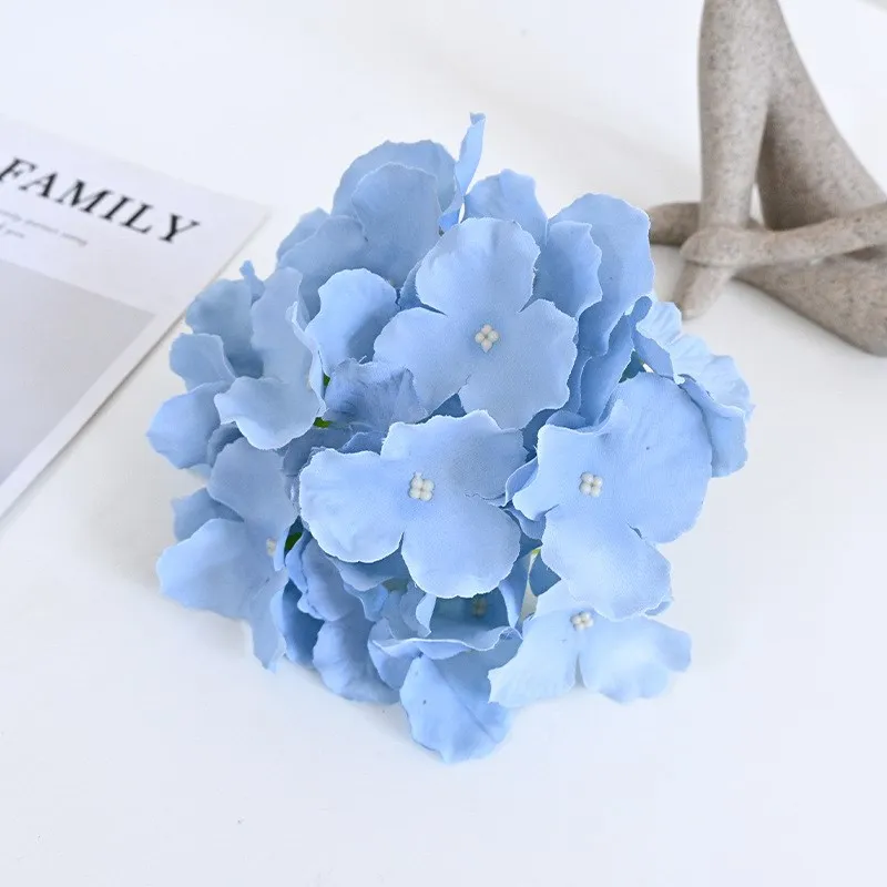 Künstliche Hortensie Köpfe 10 Stück Hochzeit Blumen arrangements Boden Blumen arrangements nach Hause Hochzeit Mittelstücke – Detail 10