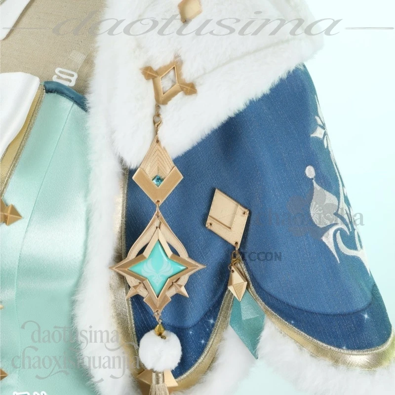Genshin Impact Vesna Strivozha Costume Kawaii Fairy Y2K Dress Sweet Lolita Wigs Halloween Christmas Cosplay - view 5