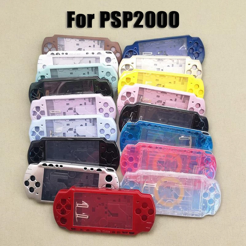Full Housing Case Cover Faceplate For PSP2000 Replacement Plastic Shell Kit With Buttons Set For PSP 2000 Replace Repair Parts