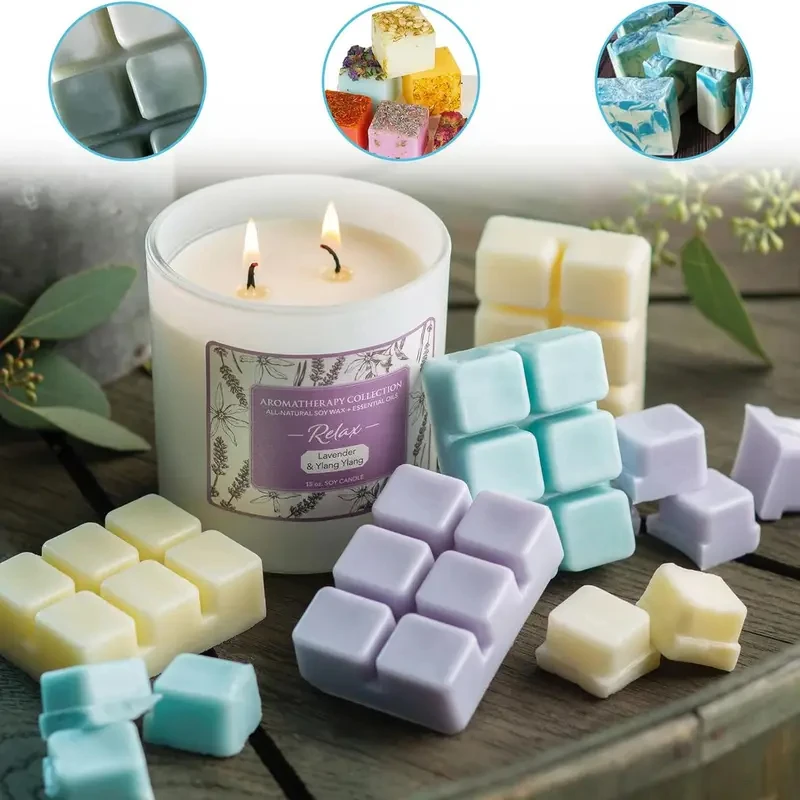 

10/20/30 шт. DIY формы для расплава воска, прозрачный пустой пластиковый квадратный поднос для восковых тележек, свечей