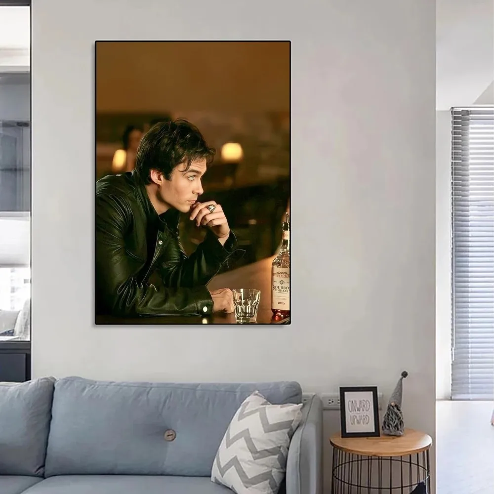 The Vampire Diaries Ian Somerhalde Poster DIY Kraft Paper Vintage Poster Wall Art Painting Study Stickers Big Szie Wall Painting