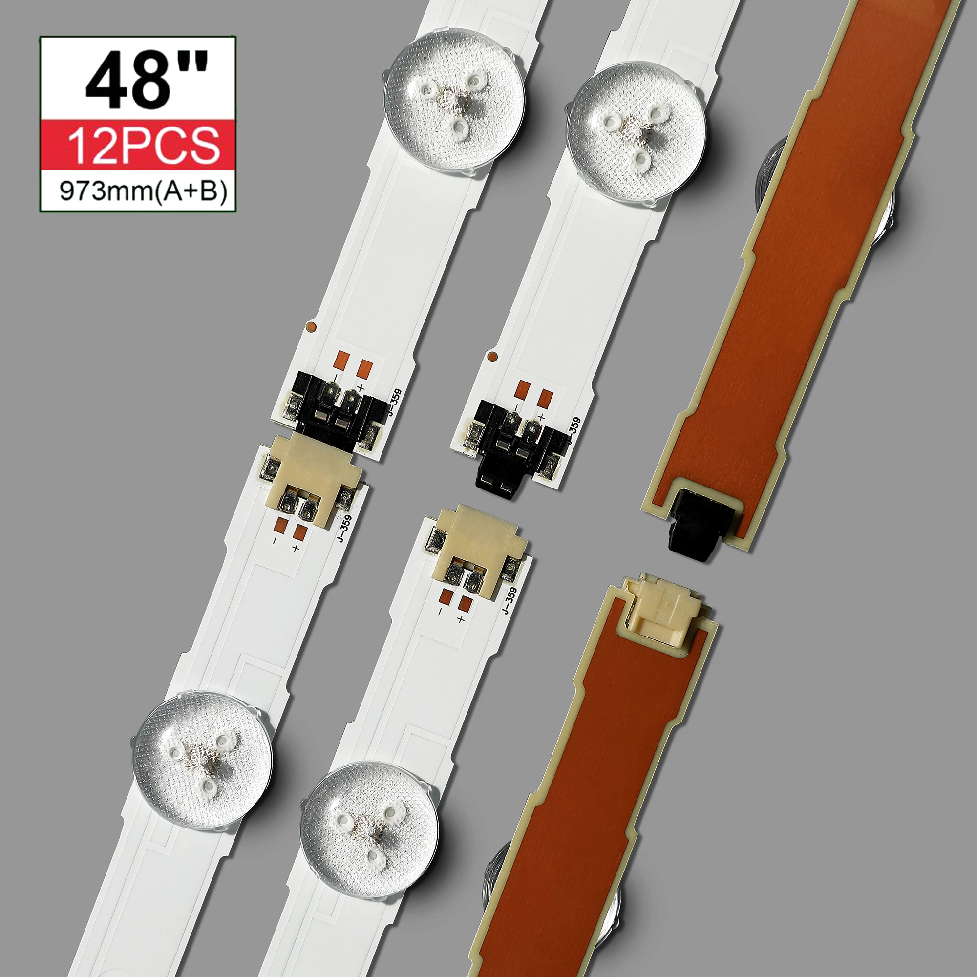 Striscia LED per Sam-sung UE48JU6400 V5DU-480DCA-R1 V5DU-480DCB-R1 BN96-34793A 34794A UE48JU6500 muslimue48ju7