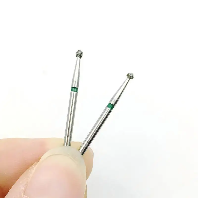 10 Stück Labor-Diamantbohrer FG mit 1,6 mm Schaft, 25 mm langer Reichweite, 801 Rundserie für tiefes Laborbearbeiten – Detail 5